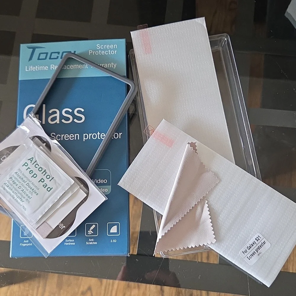 Tocol 1 Glass Screen Protectors For Galaxy S21 Samsung